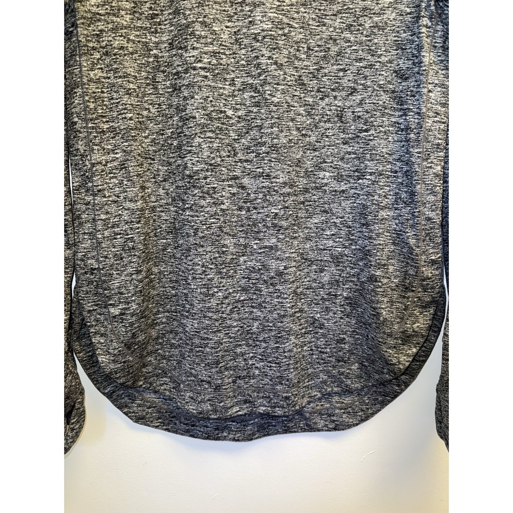 Athleta Uptempo Top Long Sleeve Athletic Heathered Black XS Run Hike - Picture 3 of 7